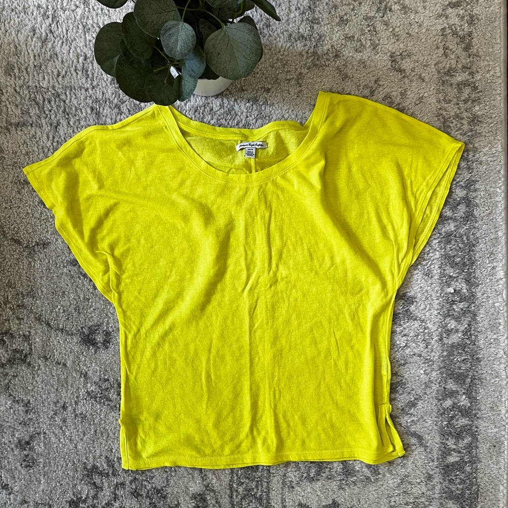 American Eagle Neon Short-Sleeve Top